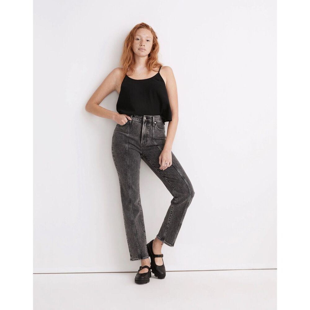 Madewell The Perfect Vintage Straight Jeans Meaford Wash Seamed Edition